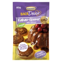 15 St. Kakao-Glasur mit Glitzer