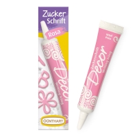 Zuckerschrift rosa
