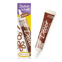 Zuckerschrift braun