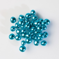1 St. Glitzerperlen blau, weicher Kern 500 g