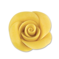 36 St. Marzipan-Rosen, gelb, mittel