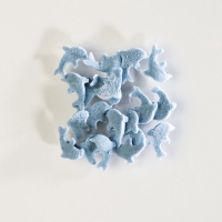 Streudekor, Zucker Delfine, blau