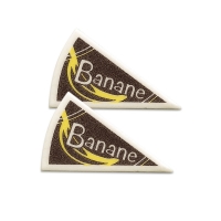 120 St. Spezialitäten-Dekor  Banane  aus Dekormasse