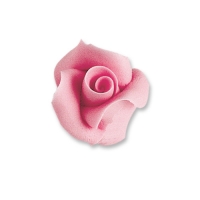 24 St. Fein-Tragantzucker Rosen rosa, klein