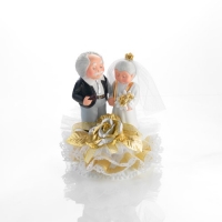 1 St. Porzellan-Brautpaar-Aufsatz  Zur goldenen Hochzeit