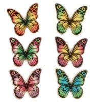 100 St. Dekor-Kleinteile Schmetterlinge