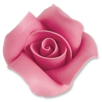 12 St. Marzipan-Rosen, rosa, groß