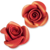12 St. Marzipan Rosen antik, gross rot