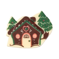 63 St. Weihnachts-Häuschen, weiße Schokolade