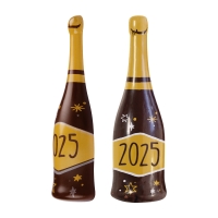 48 St. Champagner-Flasche  2025 , dunkle Schokolade