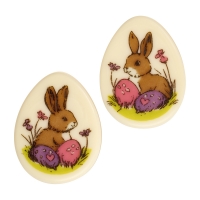 112 St. Ostereier  Hasen , weiße Schokolade, sortiert