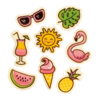 128 St. Beach Set, weiße Schokolade, sortiert