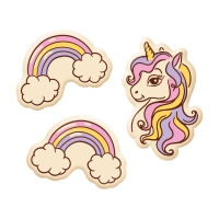 128 St. Einhorn, weiße Schokolade, sortiert