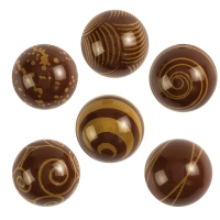 30 St. Schokoladen Hohlkugeln, 3D, dunkle Schokolade