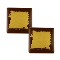 105 St. Quadrate gold, dunkle Schokolade