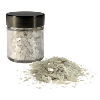 Glitzerflocken, silber