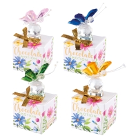 12 St. Kristallglas-Schmetterling auf Box, sortiert