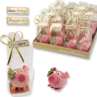 32 St. Marzipan-Glücksschweinchen Kleebl.