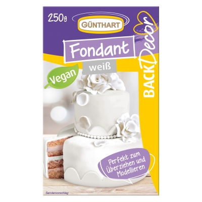 8 St. Rollfondant, weiß 