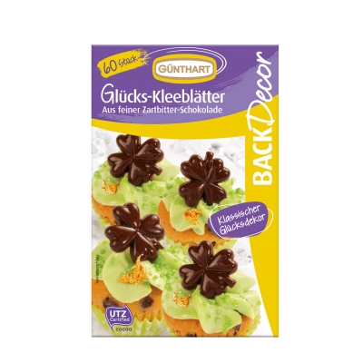 12 St. Glücks-Kleeblätter, Schokolade 