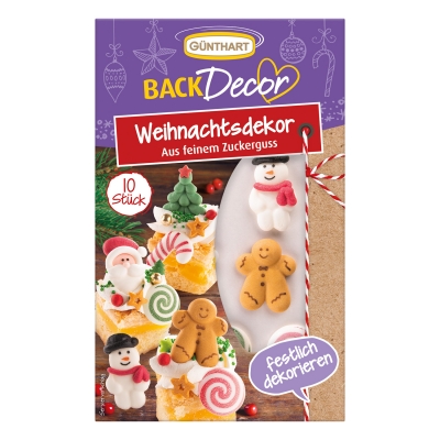 15 St. Zucker-Weihnachtsdekor 