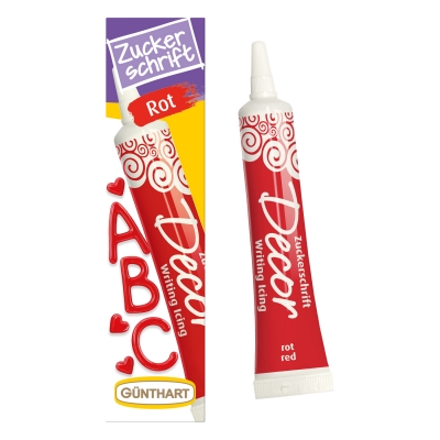 12 St. Zuckerschrift rot 