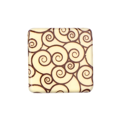 135 St. Quadrate Kringel, weiße Schokolade 