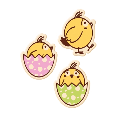 192 St. Küken, weiße Schokolade, sortiert 