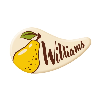 100 St. Spezialitäten-Dekor  Williams , weiße Schokolade 