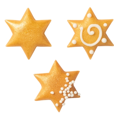 100 St. Marzipan-Sterne gelb 