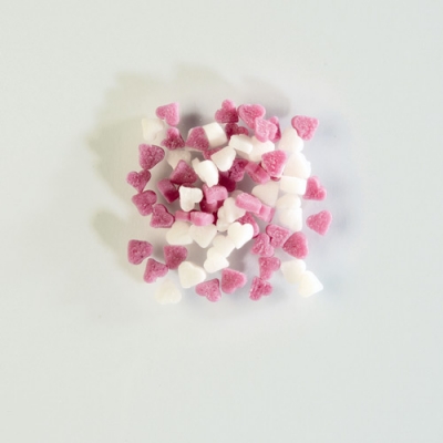 1 St. Streudekor, Zuckerherzen klein rosa/weiß 1,5 kg 