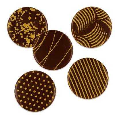 120 St. Aufleger gold, dunkle Schokolade, sortiert 