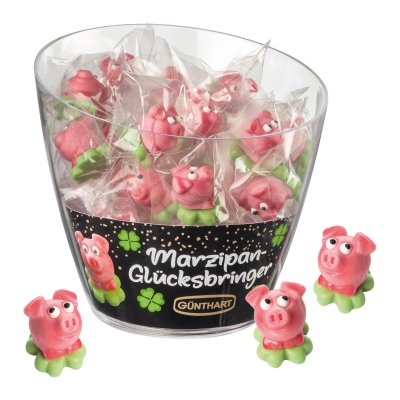 40 St. Marzipan-Schweinchen im Eiswürfelbehälter 