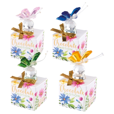 12 St. Kristallglas-Schmetterling auf Box, sortiert 