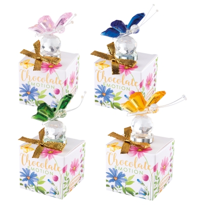 12 St. Kristallglas-Schmetterling auf Box, sortiert 